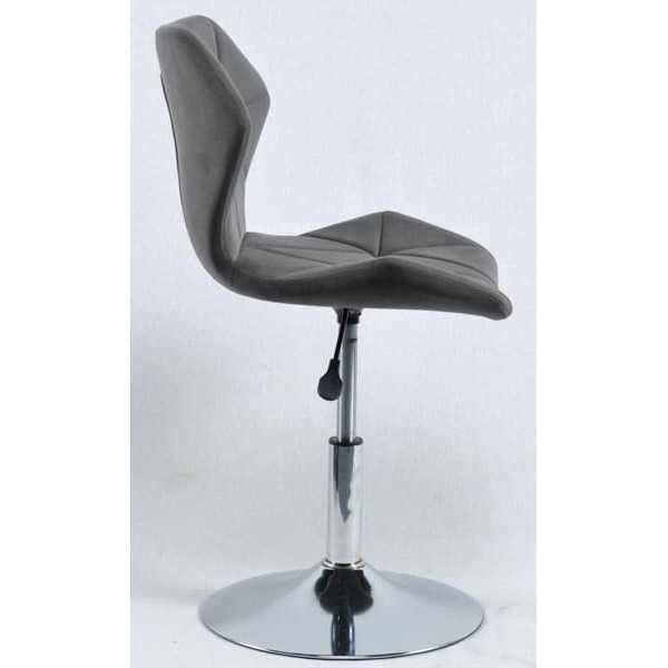 Стілець Onder Mebli Greg CH-BASE Сірий B-1004 Оксамит-2