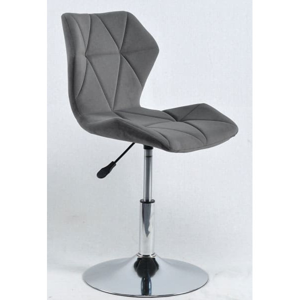 Стілець Onder Mebli Greg CH-BASE Сірий B-1004 Оксамит-0