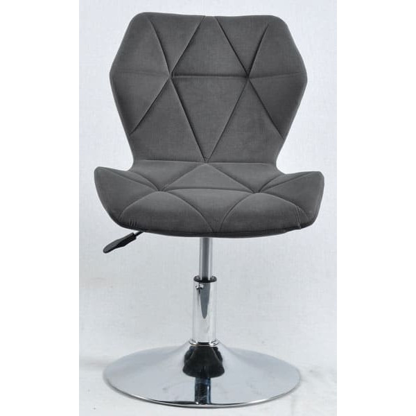 Стілець Onder Mebli Greg CH-BASE Сірий B-1004 Оксамит-1