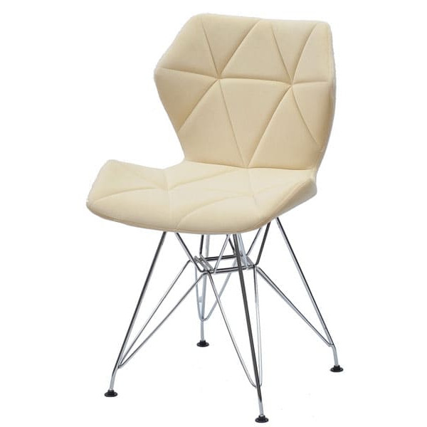 Стул Onder Mebli Greg CH-ML Молочный B-1020 Бархат-1