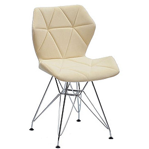 Стілець Onder Mebli Greg CH-ML Молочний B-1020 Оксамит