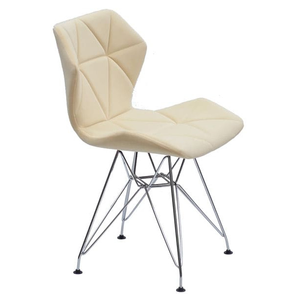 Стул Onder Mebli Greg CH-ML Молочный B-1020 Бархат-2