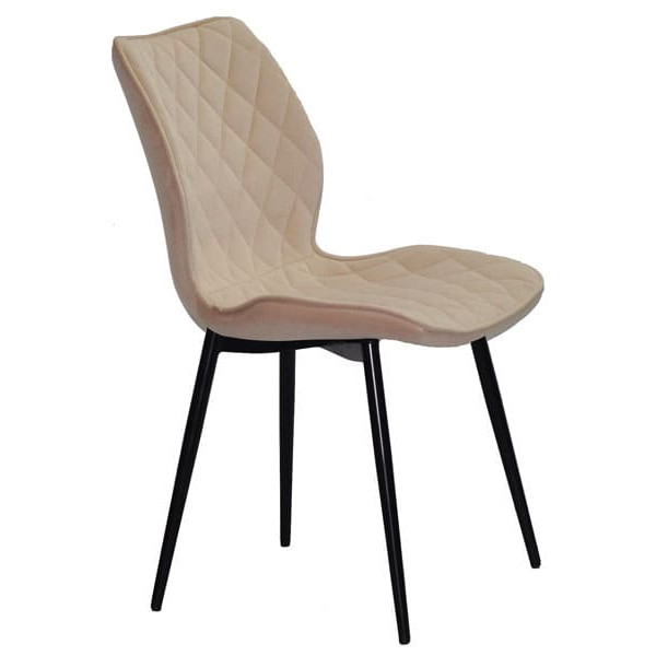 Стілець Onder Mebli Nolan ML Бежевий B-1005 Оксамит-2