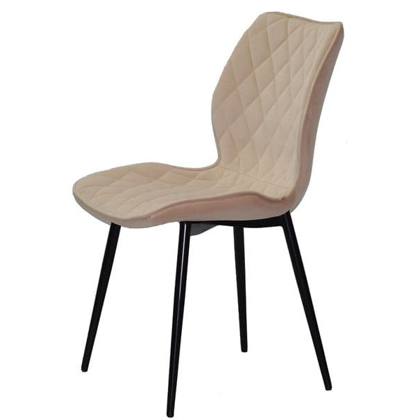 Стілець Onder Mebli Nolan ML Бежевий B-1005 Оксамит-3