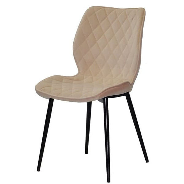 Стілець Onder Mebli Nolan ML Бежевий B-1005 Оксамит-1
