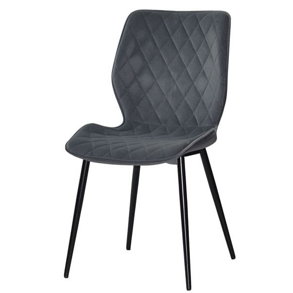 Стілець Onder Mebli Nolan ML Сірий B-1004 Оксамит-1