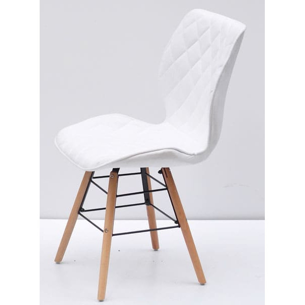 Стілець Onder Mebli Nolan Q Білий SH-4 Шеніл-2