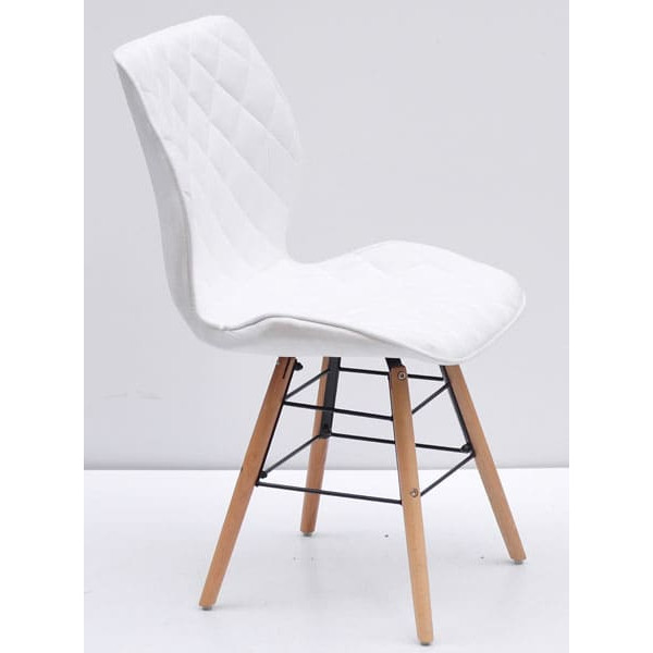 Стілець Onder Mebli Nolan Q Білий SH-4 Шеніл-3