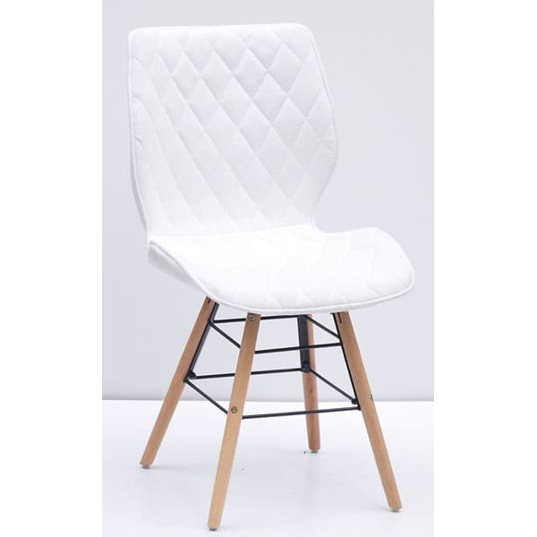 Стілець Onder Mebli Nolan Q Білий SH-4 Шеніл-0