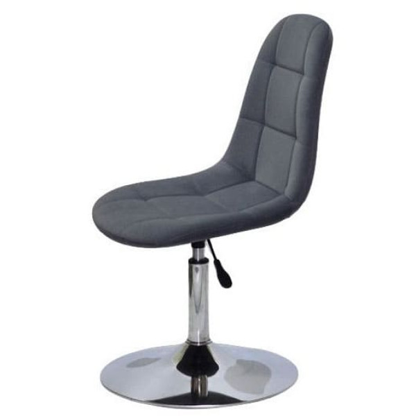 Стілець Onder Mebli Peter CH-BASE Сірий B-1004 Оксамит-3