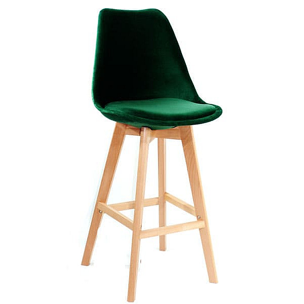 Барный стул Onder Mebli Milan Soft BAR 75 Зеленый B-5 Бархат-0