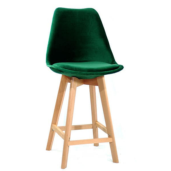 Полубарный стул Onder Mebli Milan Soft BAR 65 Зеленый B-5 Бархат-0