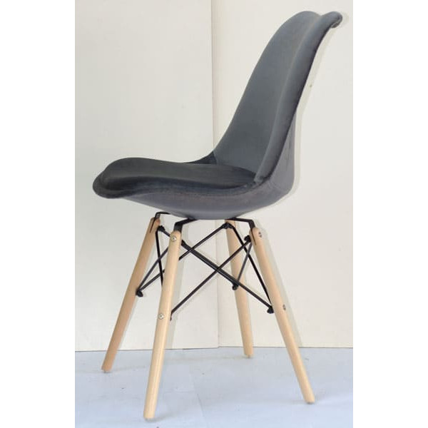 Стул Onder Mebli Milan-B Soft Серый B-3 Бархат-3