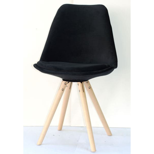 Стул Onder Mebli Milan-C Soft Черный B-4 Бархат-0