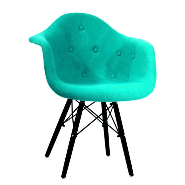 Кресло Onder Mebli Leon Soft-BK Шерсть Бирюзовый W-18-0