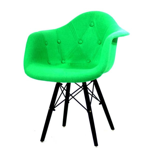 Крісло Onder Mebli Leon Soft-BK Вовна Зелений W-17-1