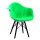 Кресло Onder Mebli Leon Soft-BK Шерсть Зеленый W-17
