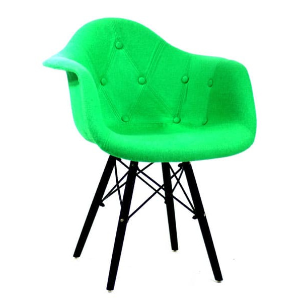 Крісло Onder Mebli Leon Soft-BK Вовна Зелений W-17-0