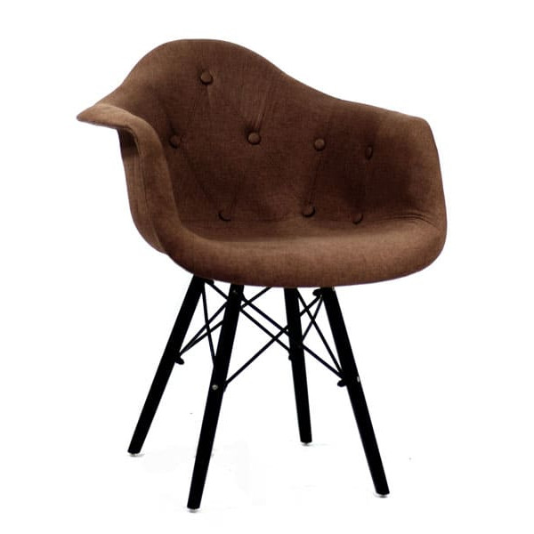 Крісло Onder Mebli Leon Soft-BK Віскоза Коричневий K-10-0