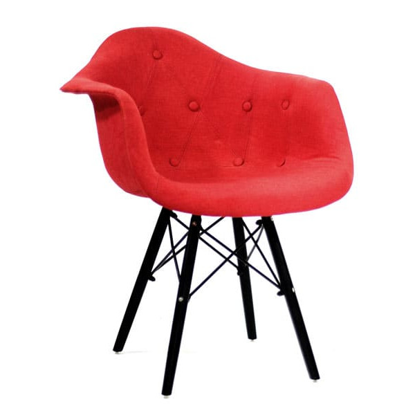 Крісло Onder Mebli Leon Soft-BK Віскоза Червоний K-9-0