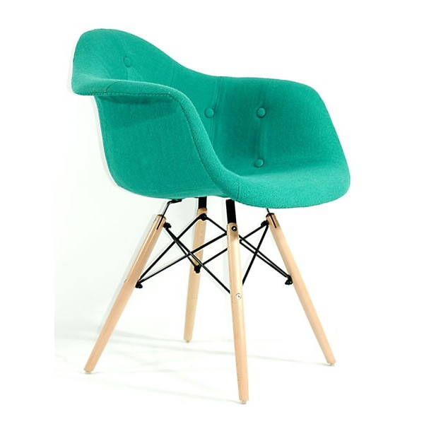 Крісло Onder Mebli Leon Soft Вовна Бірюзовий W-18-2