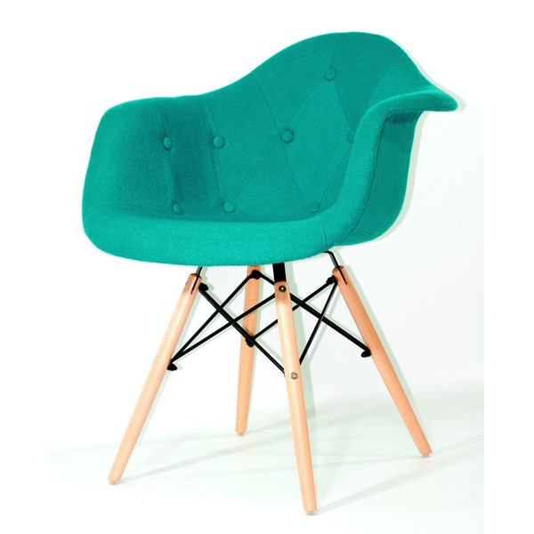 Крісло Onder Mebli Leon Soft Вовна Бірюзовий W-18-1