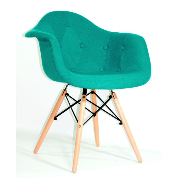 Крісло Onder Mebli Leon Soft Вовна Бірюзовий W-18-0