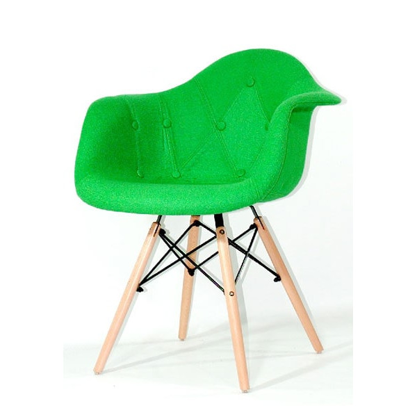 Крісло Onder Mebli Leon Soft Вовна Зелений W-17-1