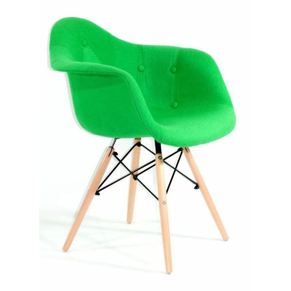 Крісло Onder Mebli Leon Soft Вовна Зелений W-17-2