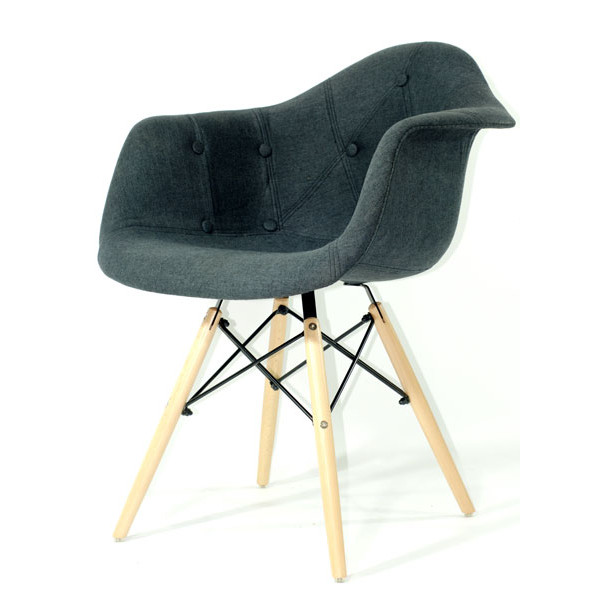 Кресло Onder Mebli Leon Soft Вискоза Антрацит K-8-1