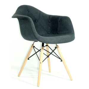 Кресло Onder Mebli Leon Soft Вискоза Антрацит K-8