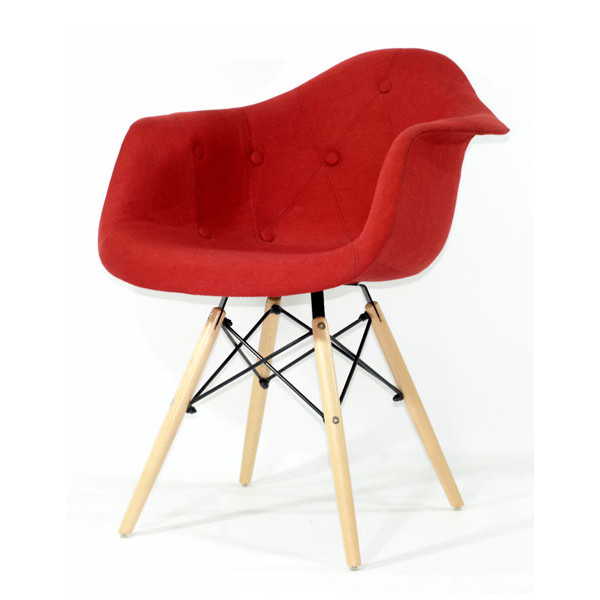 Крісло Onder Mebli Leon Soft Віскоза Червоний K-9-1