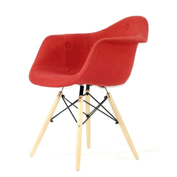 Крісло Onder Mebli Leon Soft Віскоза Червоний K-9-3