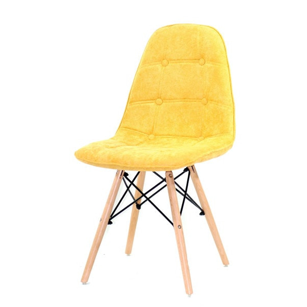Стілець Onder Mebli Alex Шеніл Жовтий G-100-1