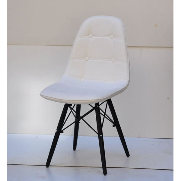 Стул Onder Mebli Alex BK Белый Экокожа-1