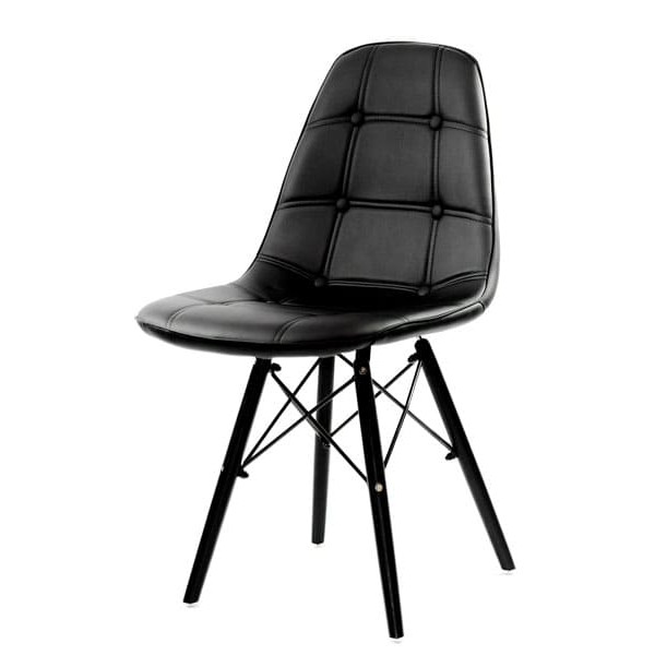 Стул Onder Mebli Alex BK Черный Экокожа-1