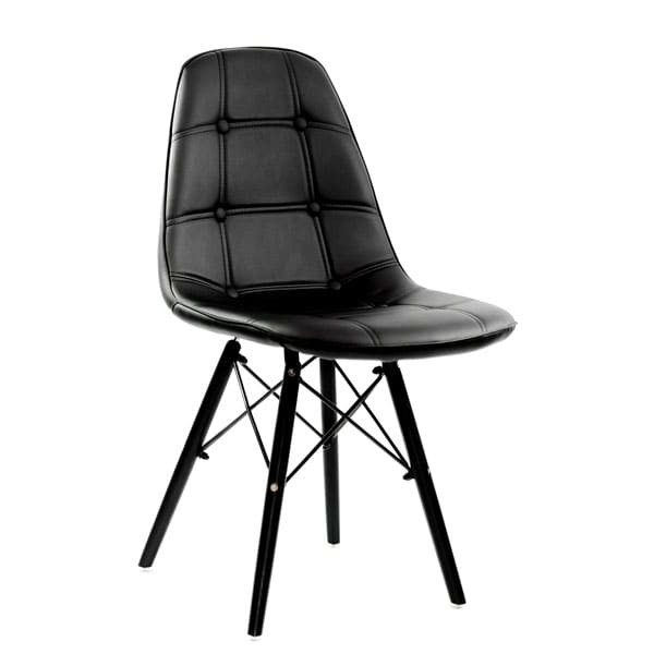 Стул Onder Mebli Alex BK Черный Экокожа-0