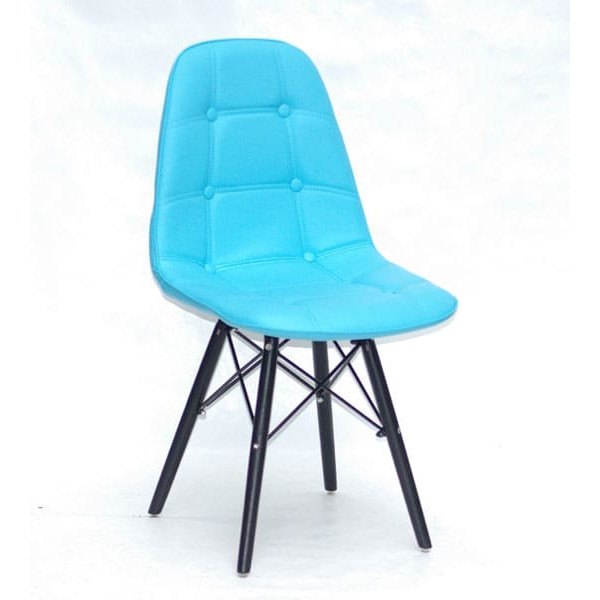 Стул Onder Mebli Alex BK Голубой 52 Экокожа-0