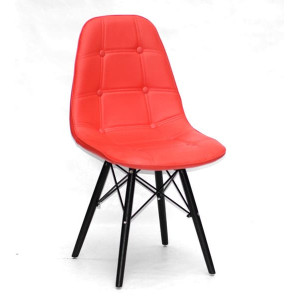 Стул Onder Mebli Alex BK Красный 05 Экокожа