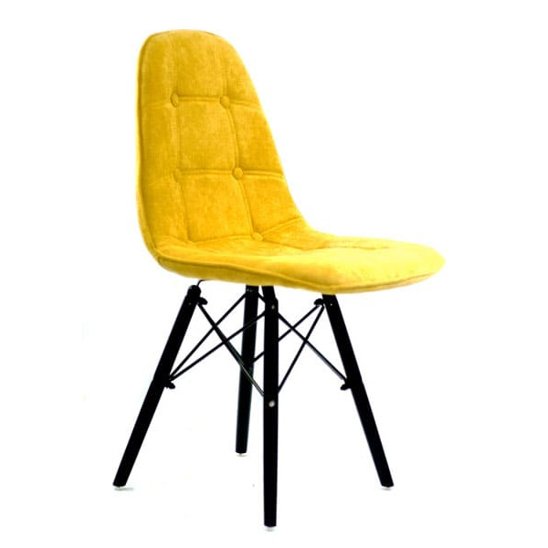 Стул Onder Mebli Alex BK Шенилл Желтый G-100-1
