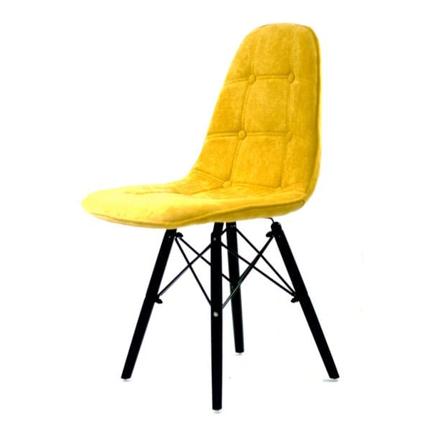 Стул Onder Mebli Alex BK Шенилл Желтый G-100-2