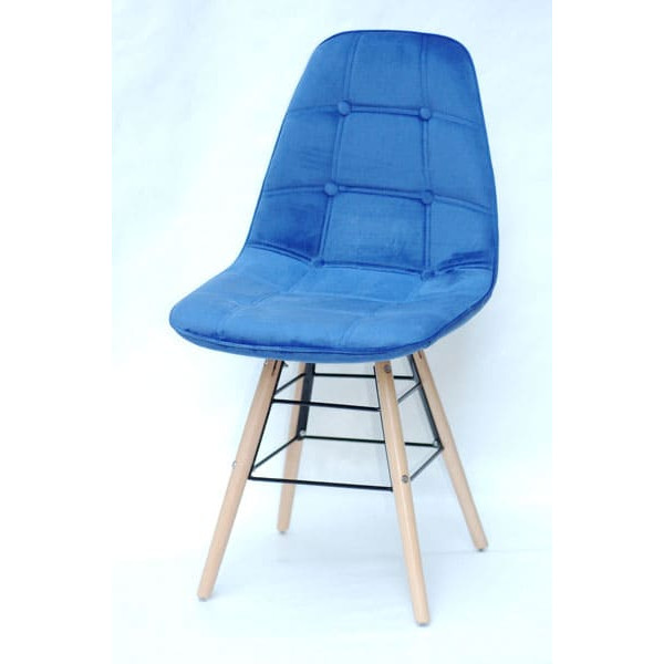 Стул Onder Mebli Alex-Q Бархат Синий B-1-1