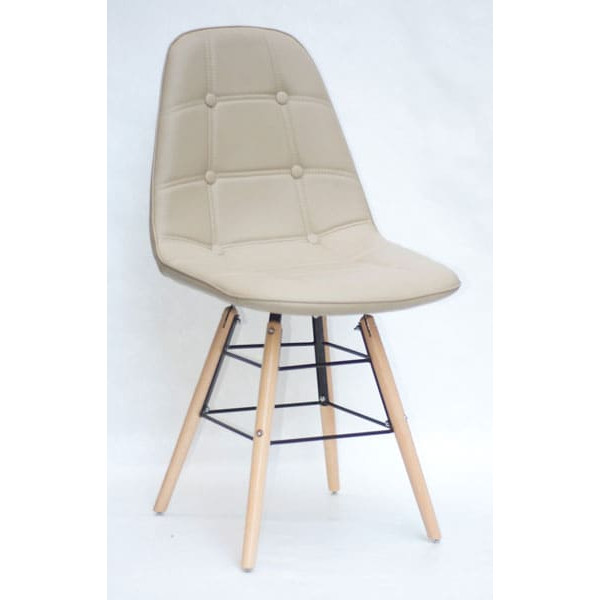 Стул Onder Mebli Alex-Q Бежевый 06 Экокожа-0