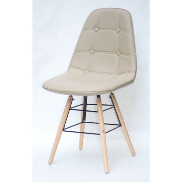 Стул Onder Mebli Alex-Q Бежевый 06 Экокожа-1