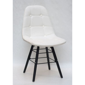 Стул Onder Mebli Alex Q-BK Белый Экокожа