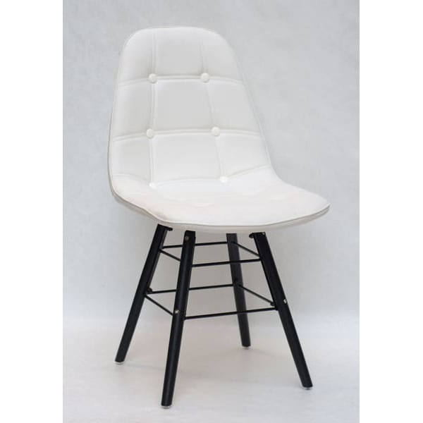 Стілець Onder Mebli Alex Q-BK Білий Екошкіра-0