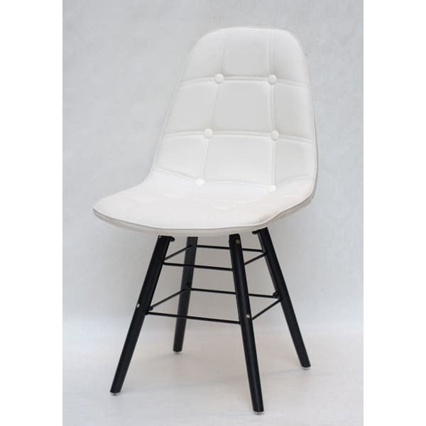 Стілець Onder Mebli Alex Q-BK Білий Екошкіра-1