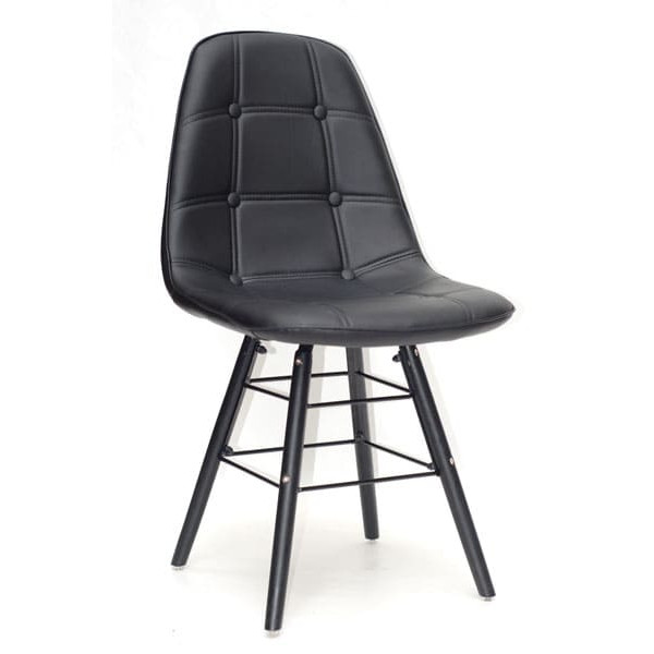 Стілець Onder Mebli Alex Q-BK Чорний Екошкіра-0