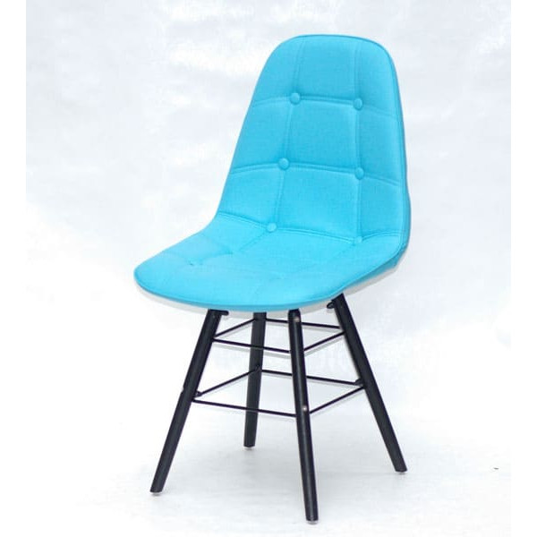 Стул Onder Mebli Alex Q-BK Голубой 52 Экокожа-1