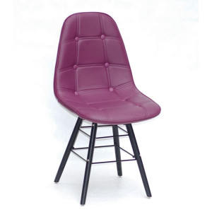 Стілець Onder Mebli Alex Q-BK Пурпурний 61 Екошкіра